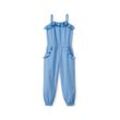 Web-Jumpsuit - Blau - Kinder - Gr.: 158/164