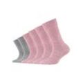 Camano Socken (Packung, 6-Paar) Hoher Anteil an gekämmter Baumwolle, bunt|grau
