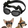 RHAFAYRE Hundebrille, verstellbare Haustier-Sonnenbrille, Anti-UV-Staubschutzbrille, wasserdicht, winddicht für kleine mittelgroße Hunde und Katzen
