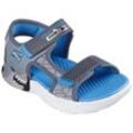 Skechers Kids CREATURE-SPLASH Sandale, Sommerschuh, Klettschuh, Sandalette, mit Blinkfunktion, blau|grau