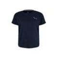 TOM TAILOR Damen Plus - T-Shirt mit Bio-Baumwolle, blau, Gr. 44