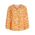 EVOKED VILA Bluse "Vilaya", V-Ausschnitt, Curve-Style, für Damen, orange, 48