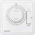 Suevia SU280447 Unterputz-Zeitschaltuhr analog Tagesprogramm 1200 W IP20 EIN/AUTO/AUS-Programm