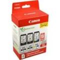 3 Canon Tinten 8286B015 Photo Value Pack 2 x PG-545XL + 1 x CL-546XL 4-farbig + Papier