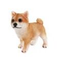 colourliving Tierfigur Hunde Figur Shiba Inu stehend Hund Tierfigur Hundefigur