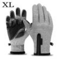 Gontence Fleecehandschuhe Winter Thermo-Handschuhe Herren Damen Touchscreen Anti-Rutsch