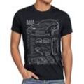 style3 Print-Shirt Herren T-Shirt K.I.T.T. trans am michael knight rider kitt hasselhoff firebird