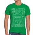 style3 Print-Shirt Herren T-Shirt K.I.T.T. trans am michael knight rider kitt hasselhoff firebird