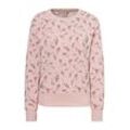 Ragwear Sweater HEIKKE mit sommerlichem Alloverdruck, rosa