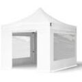 TOOLPORT 3x3m Aluminium Faltpavillon, inkl. 4 Seitenteile, weiß - (600147)