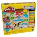 Play-Doh Knete Play-Doh Starters Knetwerkzeuge Knetset mit 9 Tier Förmchen (16-tlg)