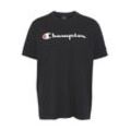 Champion T-Shirt Classic Crewneck T-Shirt large Logo, schwarz