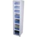 Gastro-Cool GD175 Getränkekühlschrank Retro Slim 212 Liter weiß/weiß, LED, Retro Design
