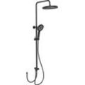 Duschsystem WENKO "Softwater" Brausegarnituren schwarz Duschsysteme einfacher Anschluss an bestehende Armatur oder Wandanschlussbogen