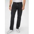 Loose-fit-Jeans CAMP DAVID Gr. 34, Länge 30, schwarz (black used) Herren Jeans Comfort Fit mit markanten Nähten und Stretch