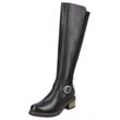 Stiefel REMONTE Gr. 39, Varioschaft, schwarz Damen Schuhe Lederstiefel mit elastischem Stretchmaterial