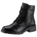 Schnürstiefelette ARA "DOVER" Gr. 4,5 (37,5), schwarz Damen Schuhe Reißverschlussstiefeletten mit herausnehmbarem Fußbett, G-Weite = weit