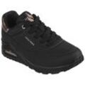 Sneaker SKECHERS "UNO" Gr. 35, schwarz Damen Schuhe Sneaker mit Metallic-Einsatz, Freizeitschuh, Halbschuh, Schnürschuh Bestseller
