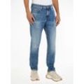 Slim-fit-Jeans TOMMY JEANS "SCANTON Y" Gr. 30, Länge 30, blau (denim medium) Herren Jeans Slim Fit mit Used-Effekten