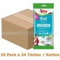 Poliboy XXL Bad Feuchttücher Karton Feuchttücher 10 Pack a 24 Tücher, feuchte Tücher ideal fürs Badezimmer