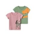 2 Kinder-T-Shirts - Grün - Kinder - Gr.: 86/92