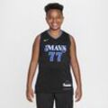 Luka Dončić Dallas Mavericks 2023/24 City Edition Nike Dri-FIT NBA Swingman Trikot (ältere Kinder) - Schwarz