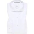SUPER SLIM Cover Shirt in weiß unifarben, weiß, 40