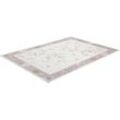 Teppich GINO FALCONE "Cherina GF-130" Teppiche Gr. B/L: 200 cm x 290 cm, 8 mm, 1 St., rosa (rose) Esszimmerteppiche zartes Blüten Design, mit Bordüre, leichter Glanz, 100 % Viskose