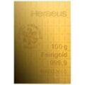 100 x 1g Gold Heraeus Combibarren / Goldtafel / Tafelbarren