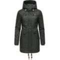 Winterjacke RAGWEAR "Tunned" Gr. M (38), grün (olivgrün) Damen Jacken Lange stylischer Winterparka mit Teddyfell Innenfutter