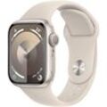 Smartwatch APPLE "Watch Series 9 GPS Aluminium 41mm M/L" Smartwatches beige (polarstern) Fitness-Tracker Sport Band Bestseller