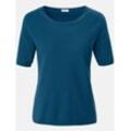 PETER HAHN T-Shirt Damen Cashmere, petrol