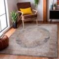 Teppich SEHRAZAT "Lexa 4000" Teppiche Gr. B/L: 200 cm x 290 cm, 9 mm, 1 St., grau Orientalische Muster elegantes Vintage Design, prachtvoller 3D-Effekt