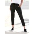 Jogger Pants VIVANCE Gr. 34, N-Gr, schwarz-weiß (schwarz, weiß, gestreift) Damen Hosen Strandhosen mit Streifen, Schlupfhose Stretchanteil, leichte Sommerhose
