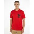 Tommy Hilfiger T-Shirt CHEST PRINT TEE, rot