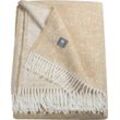 Wohndecke MUSTERRING "Ease" Wohndecken Gr. B/L: 140 cm x 200 cm, beige (natur) Baumwolldecken aus kuschelig weicher Qualität, Kuscheldecke