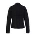 Strickpullover BOSS ORANGE "C_Fagda" Gr. L (40), schwarz (black) Damen Pullover Rollkragenpullover mit geripptem Stehkragen