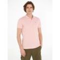 Poloshirt TOMMY JEANS "TJM SLIM PLACKET POLO" Gr. XXL, pink (ballet pin) Herren Shirts Kurzarm Piqué mit Polokragen