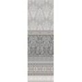 Plaid FLEURESSE "Plaid" Wohndecken Gr. B/L: 180 cm x 270 cm, grau (grau, weiß) Baumwolldecken Mako Satin, in Gr. 180x270 cm, Plaid