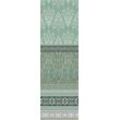 Plaid FLEURESSE "Plaid" Wohndecken Gr. B/L: 180 cm x 270 cm, grün (grün, schwarz) Baumwolldecken Mako Satin, in Gr. 180x270 cm, Plaid