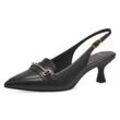Slingpumps TAMARIS Gr. 36, schwarz Damen Schuhe Riemchenpumps Abendschuh, Sommerschuh, Stilettoabsatz, mit modischer Zierschnalle