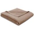 Wohndecke BIEDERLACK "Cotton Sense" Wohndecken Gr. B/L: 150 cm x 200 cm, braun (palisade) Baumwolldecken aus 100% Baumwolle