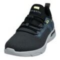Slip-On Sneaker BUGATTI Gr. 41, grau (dunkelgrau) Herren Schuhe Stoffschuhe mit Label, Freizeitschuh, Halbschuh, Schlupfschuh