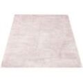 Hochflor-Teppich LÜTTENHÜTT "Carla" Teppiche Gr. B/L: 160 cm x 230 cm, 40 mm, 1 St., rosa (hellrosa) Esszimmerteppiche super soft, Teppich in Pastell-Farben
