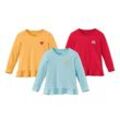 3 Shirts aus Bio-Baumwolle - Hellblau - Kinder - Gr.: 74/80