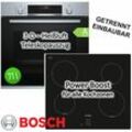 Bosch - Herdset Backofen 71 Liter mit Induktionskochfeld Glaskeramik schwarz - 60 cm, autark