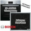 Bosch - Herdset Einbau-Backofen mit Induktionskochfeld - autark, 60 cm