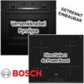 Herdset Bosch Einbau-Backofen Serie 6 mit Induktionskochfeld Facette - autark, 60 cm