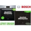 Bosch - herdset autark induktion Edelstahl Backofen 3D Heißluft + Induktionskochfeld 60cm Bräterzone neu