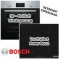 Bosch - Herdset Einbau-Backofen mit Induktionskochfeld Ausschaltautomatik - autark, 60 cm